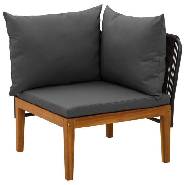 vidaXL 5 ks Záhradný lounge set s vankúšmi Prírodná – Obrázok 5
