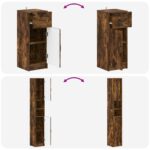 vidaXL 3-dielna skrinka do kúpeľne UTRECHT Kompozitné drevo – Obrázok 7