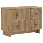 vidaXL Súprava kúpeľňových skríň v 4 kusoch EDE Dub artisan – Obrázok 4