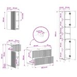 vidaXL Súprava kúpeľňových skríň v 4 kusoch ARNHEM Kompozitné drevo – Obrázok 11