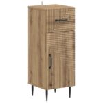 vidaXL Súprava kúpeľňových skríň v 4 kusoch HAARLEM Dub artisan – Obrázok 3