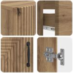 vidaXL Súprava kúpeľňových skríň v 4 kusoch HAARLEM Dub artisan – Obrázok 6