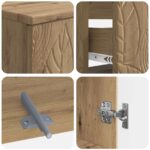 vidaXL Súprava kúpeľňových skríň v 4 kusoch DELFT Dub artisan – Obrázok 7