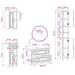 vidaXL Súprava kúpeľňových skríň v 4 kusoch UTRECHT Dub sonoma – Obrázok 11