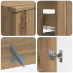 vidaXL Súprava kúpeľňových skríň v 2 kusoch ZWOLLE Dub artisan – Obrázok 5