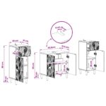 vidaXL Súprava kúpeľňových skríň v 2 kusoch DELFT Dymový dub – Obrázok 7