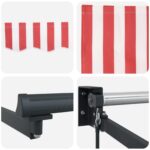 vidaXL Ručná vysúvacia markíza s LED 2,5 x 2 m 100% polyester a hliník – Obrázok 9