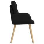 vidaXL Jedálenské stoličky 6 pcs Látka Čierna 60 x 56 x 96 cm – Obrázok 4