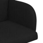 vidaXL Jedálenské stoličky 6 pcs Látka Čierna 60 x 56 x 96 cm – Obrázok 6