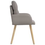 vidaXL Jedálenské stoličky 6 pcs Látka Sivohnedá 60 x 56 x 96 cm – Obrázok 4