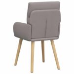 vidaXL Jedálenské stoličky 6 pcs Látka Sivohnedá 60 x 56 x 96 cm – Obrázok 5