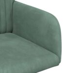 vidaXL Jedálenské stoličky 4 pcs Zamat Morská zelená 55 x 50 x 84 cm – Obrázok 6