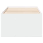 vidaXL Rám postele so skladom Biela 80 x 200 cm Kompozitné drevo – Obrázok 4