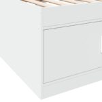 vidaXL Rám postele so skladom Biela 80 x 200 cm Kompozitné drevo – Obrázok 7