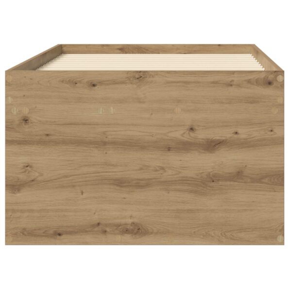 vidaXL Rám postele so skladom Dub artisan 80 x 200 cm Kompozitné drevo – Obrázok 4