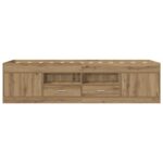 vidaXL Rám postele so skladom Dub artisan 80 x 200 cm Kompozitné drevo – Obrázok 5