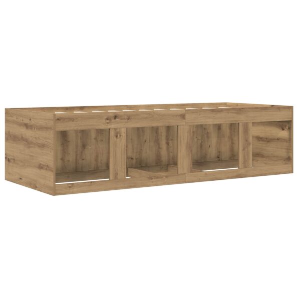vidaXL Rám postele so skladom Dub artisan 80 x 200 cm Kompozitné drevo – Obrázok 6