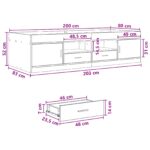 vidaXL Rám postele so skladom Dub artisan 80 x 200 cm Kompozitné drevo – Obrázok 9