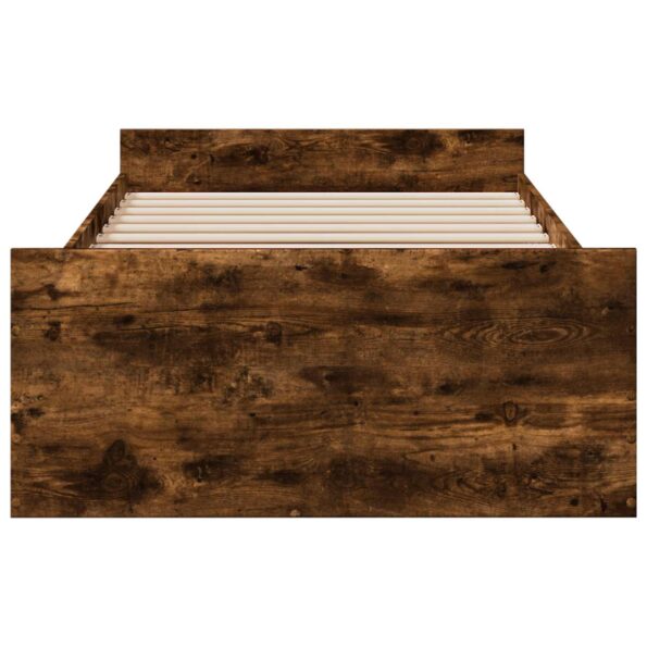 vidaXL Rám postele so skladom Dymový dub 80 x 200 cm Kompozitné drevo – Obrázok 4