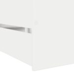 vidaXL Rám postele so skladom Biela 80 x 200 cm Kompozitné drevo – Obrázok 5