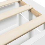 vidaXL Rám postele so skladom Biela 80 x 200 cm Kompozitné drevo – Obrázok 6