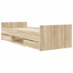 vidaXL Rám postele so skladom Dub sonoma 80 x 200 cm Kompozitné drevo – Obrázok 2