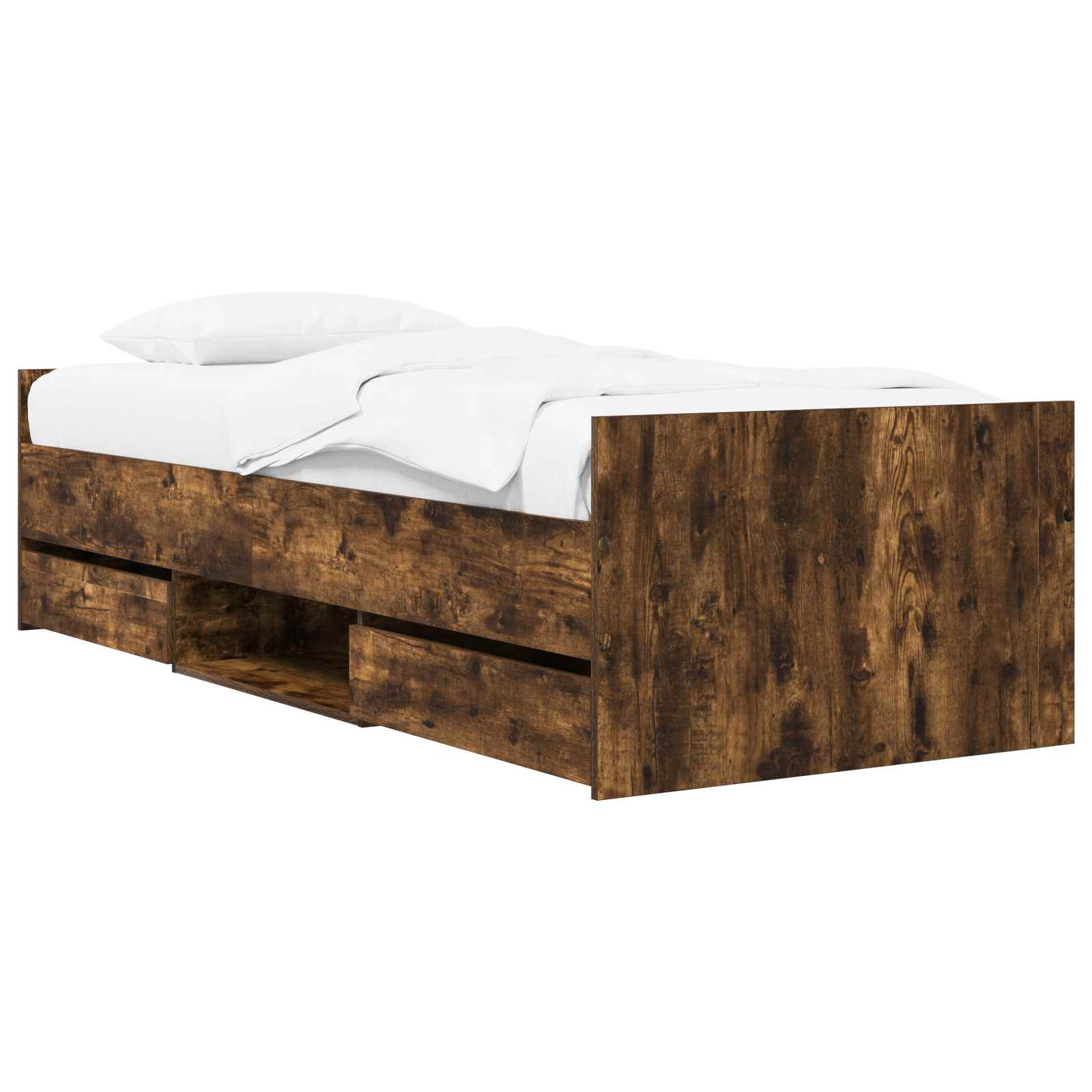 3429511_1.jpg vidaXL Rám postele so skladom Dymový dub 80 x 200 cm Kompozitné drevo – Obrázok 1