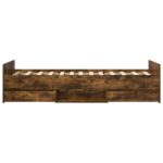 vidaXL Rám postele so skladom Dymový dub 80 x 200 cm Kompozitné drevo – Obrázok 4
