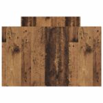 vidaXL Rám postele so skladom Staré drevo 80 x 200 cm Kompozitné drevo – Obrázok 3