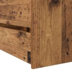 vidaXL Rám postele so skladom Staré drevo 80 x 200 cm Kompozitné drevo – Obrázok 5