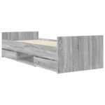 vidaXL Rám postele so skladom Sivý Sonoma 80 x 200 cm Kompozitné drevo – Obrázok 2