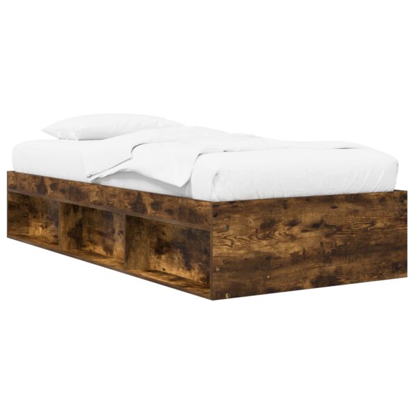 vidaXL Rám postele so skladom Dymový dub 80 x 200 cm Kompozitné drevo – Obrázok 2