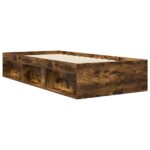 vidaXL Rám postele so skladom Dymový dub 80 x 200 cm Kompozitné drevo – Obrázok 3