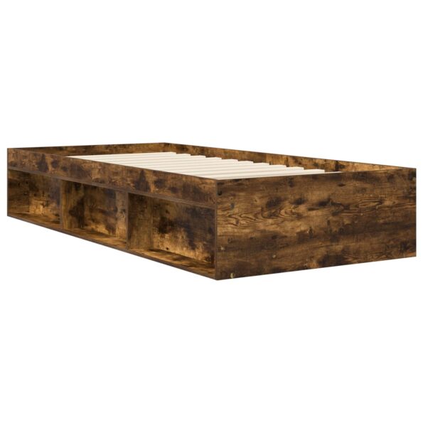 vidaXL Rám postele so skladom Dymový dub 80 x 200 cm Kompozitné drevo – Obrázok 3