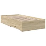 vidaXL Rám postele so skladom Dub sonoma 80 x 200 cm Kompozitné drevo – Obrázok 3