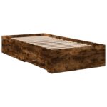 vidaXL Rám postele so skladom Dymový dub 80 x 200 cm Kompozitné drevo – Obrázok 3