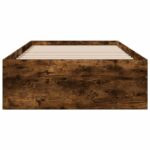 vidaXL Rám postele so skladom Dymový dub 80 x 200 cm Kompozitné drevo – Obrázok 4