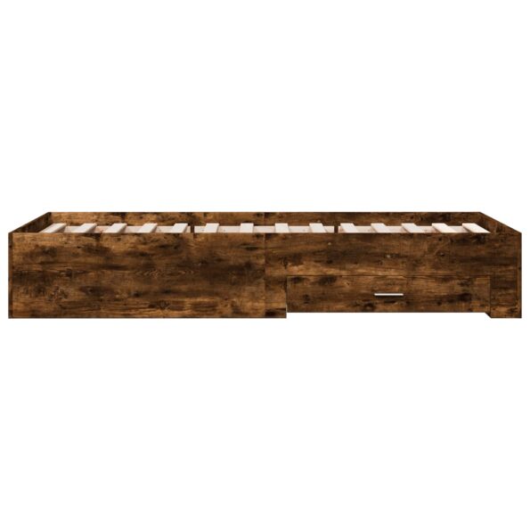 vidaXL Rám postele so skladom Dymový dub 80 x 200 cm Kompozitné drevo – Obrázok 5