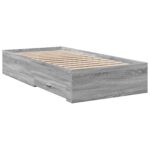 vidaXL Rám postele so skladom Sivý Sonoma 80 x 200 cm Kompozitné drevo – Obrázok 3