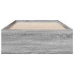 vidaXL Rám postele so skladom Sivý Sonoma 80 x 200 cm Kompozitné drevo – Obrázok 4