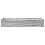 vidaXL Rám postele so skladom Sivý Sonoma 80 x 200 cm Kompozitné drevo – Obrázok 5