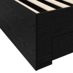 vidaXL Rám postele so skladom Čierny dub 80 x 200 cm Kompozitné drevo – Obrázok 5