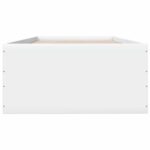 vidaXL Rám postele na podlahe Biela 80 x 200 cm Kompozitné drevo – Obrázok 4