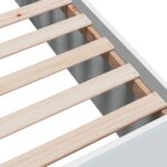 vidaXL Rám postele na podlahe Biela 80 x 200 cm Kompozitné drevo – Obrázok 6