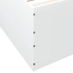 vidaXL Rám postele na podlahe Biela 80 x 200 cm Kompozitné drevo – Obrázok 7