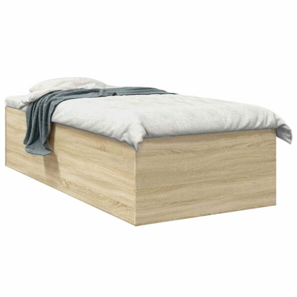 vidaXL Rám postele na podlahe Dub sonoma 80 x 200 cm Kompozitné drevo – Obrázok 2