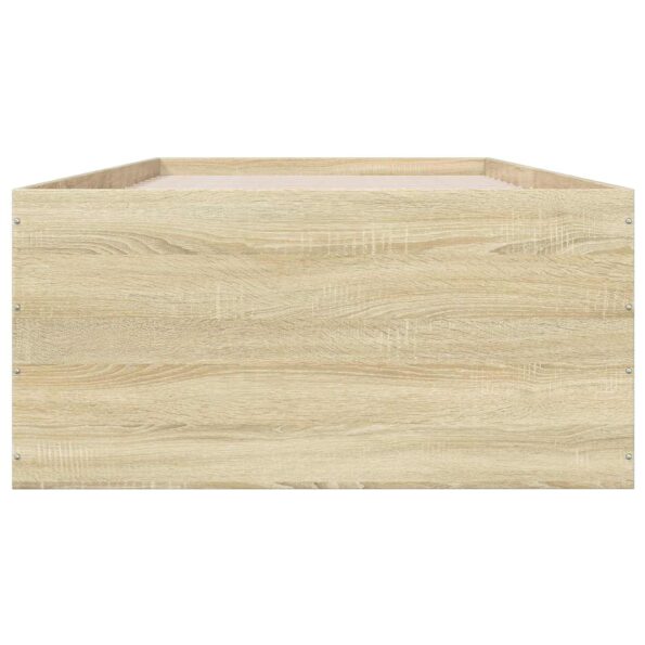 vidaXL Rám postele na podlahe Dub sonoma 80 x 200 cm Kompozitné drevo – Obrázok 4
