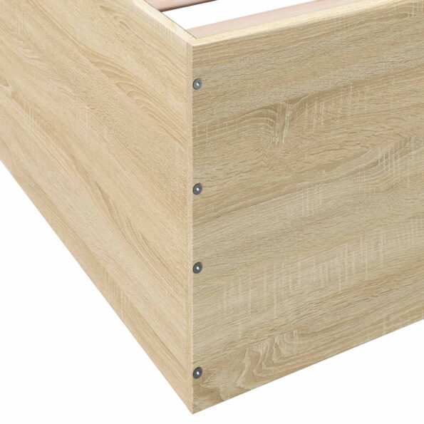 vidaXL Rám postele na podlahe Dub sonoma 80 x 200 cm Kompozitné drevo – Obrázok 7