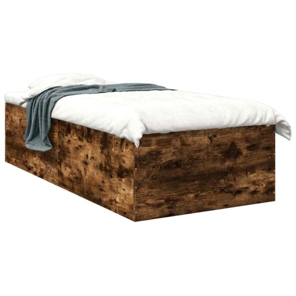 vidaXL Rám postele na podlahe Dymový dub 80 x 200 cm Kompozitné drevo – Obrázok 2
