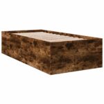 vidaXL Rám postele na podlahe Dymový dub 80 x 200 cm Kompozitné drevo – Obrázok 3